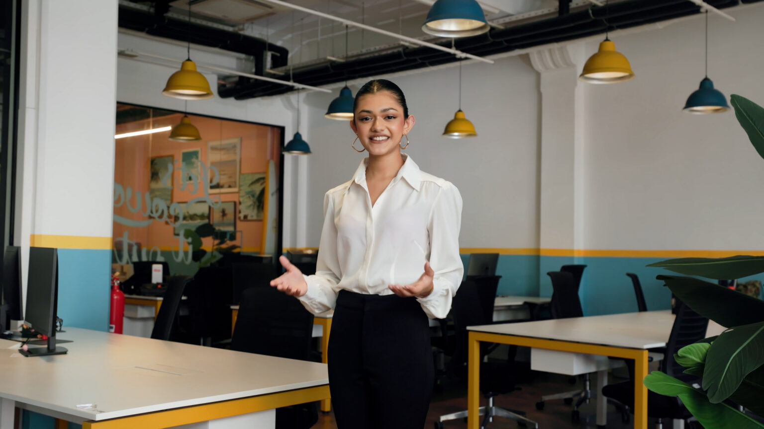 SkilledSearch recruitment consultant welcoming you into the office